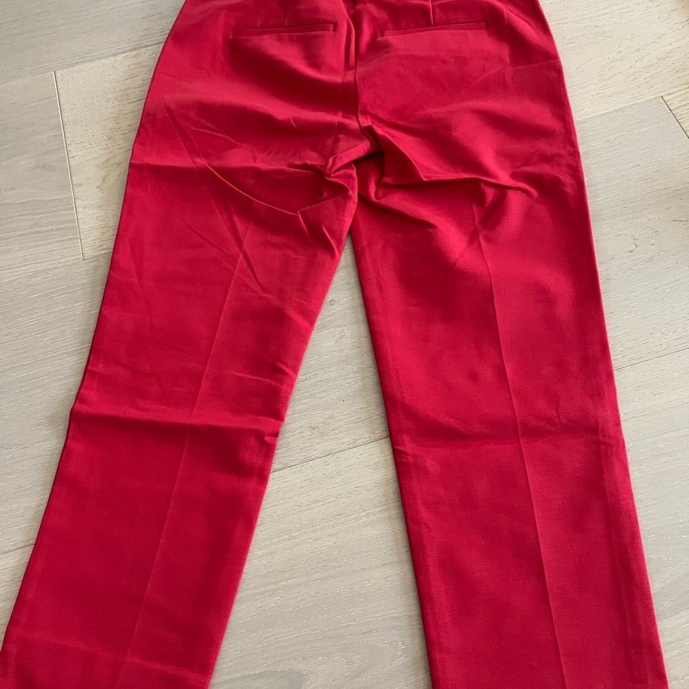 LOFT Red Ankle Pants